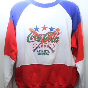 1991 Vintage "COCA-COLA" Color Block Sweatshirt